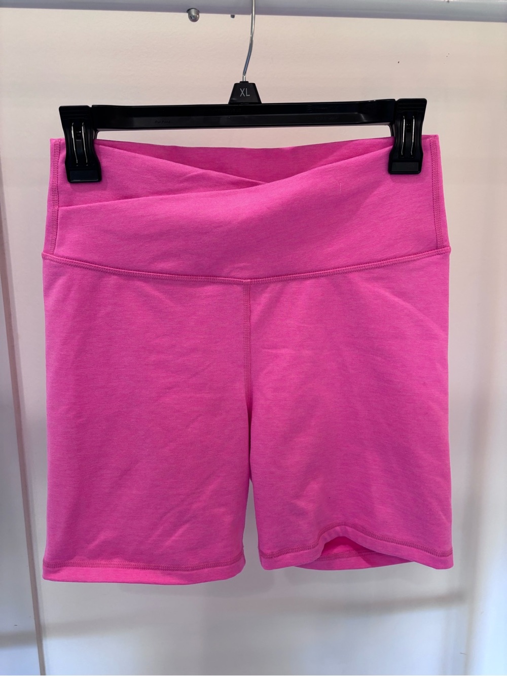 Old Navy Vibrant Pink High-Rise Bike Shorts